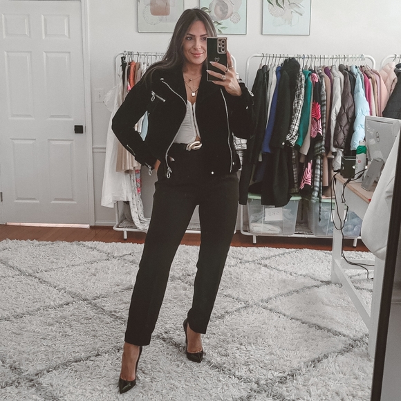 Jackets & Blazers - Marc Jacobs $489 retail black velvet moto biker jacket